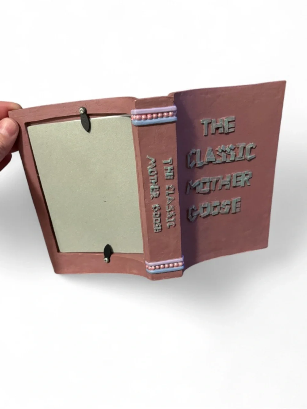 Vintage Mother Goose Nursery Rhyme Storybook Picture Frame 3D Figural Home Decor